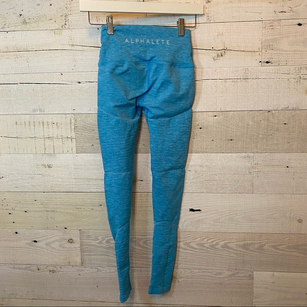 Alphalete Revival Leggings Teal Blue Small - Picture 6 of 13